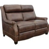 Warrendale Power Reclining Loveseat in Cognac Brown Leather